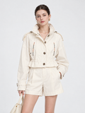 Cropped Trench Jacket