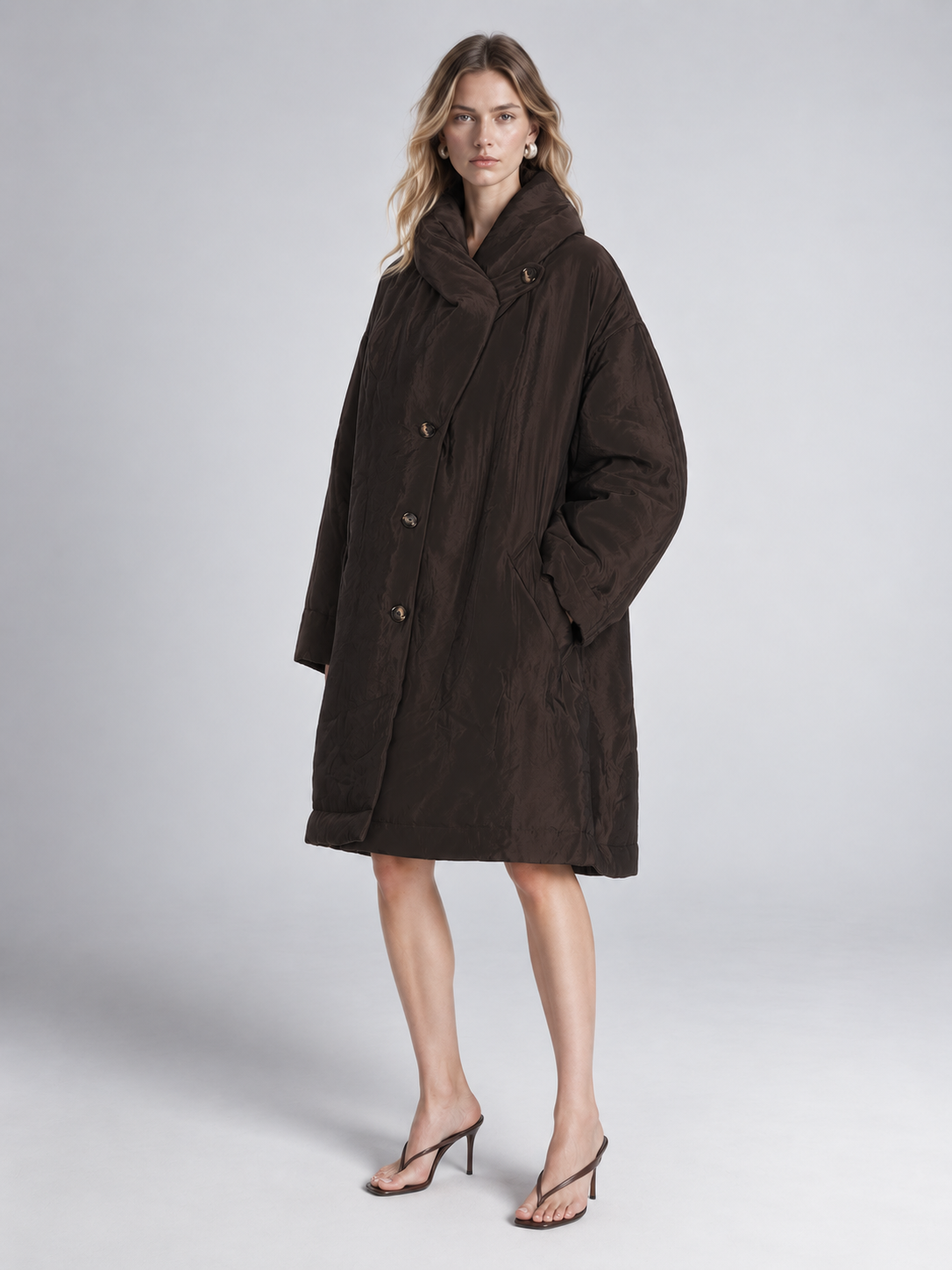 Oversized Hooded Puffer Coat Jacket