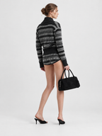 Vintage Striped Knit Cardigan