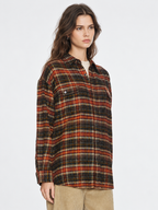 Vintage Plaid Oversized Shirt Jacket