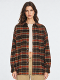 Vintage Plaid Oversized Shirt Jacket