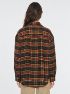 Vintage Plaid Oversized Shirt Jacket