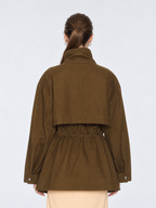 Utility Drawstring Waist Jacket