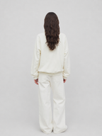 Relaxed Drop-Shoulder Polo Sweatshirt