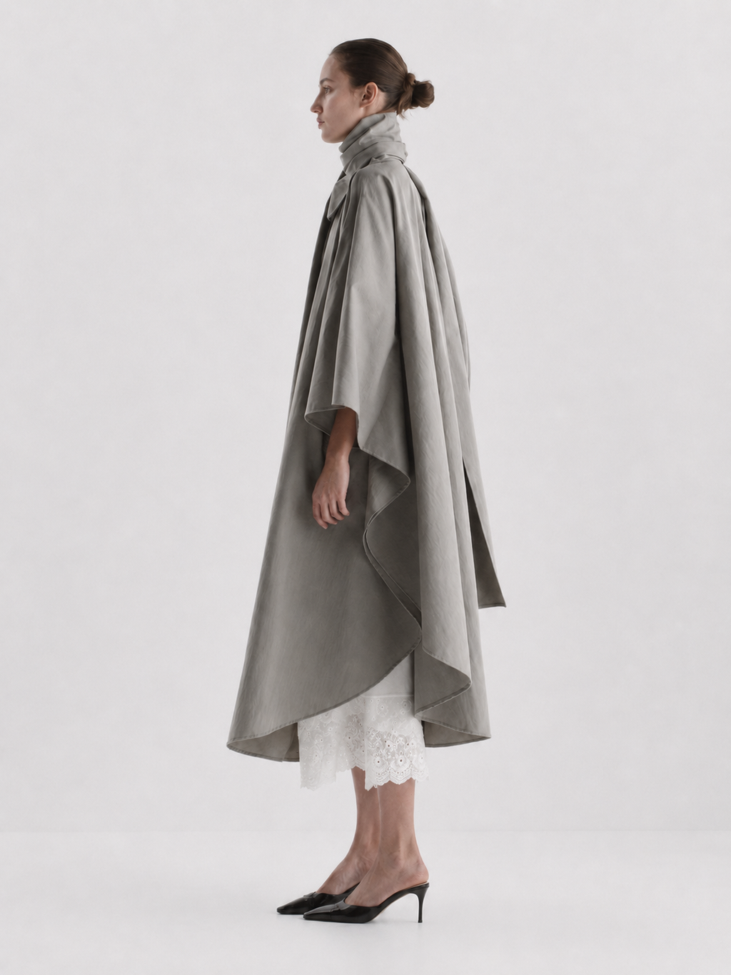 Oversized Cape Trench Coat
