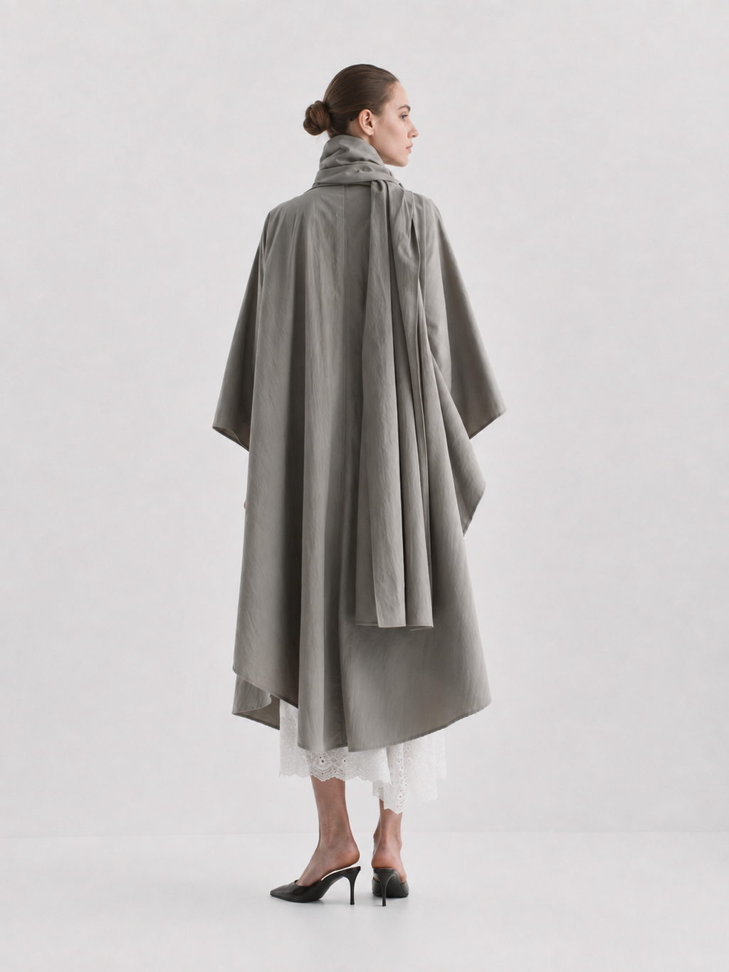 Oversized Cape Trench Coat