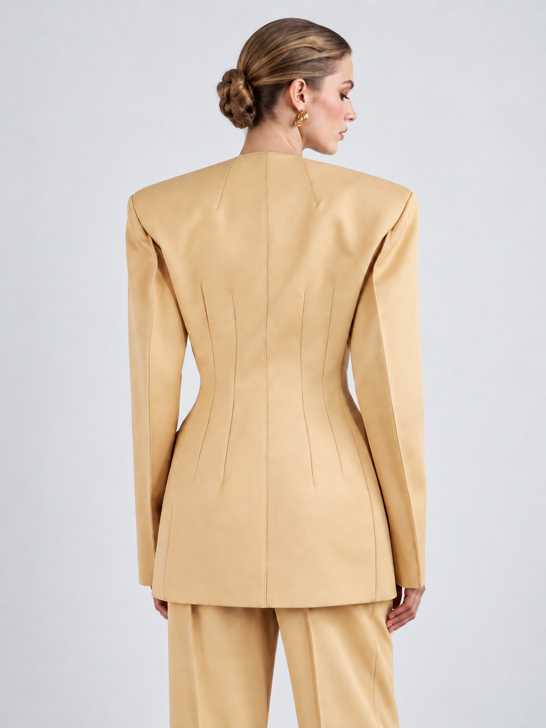 Structured Double Breasted Blazer Jacket