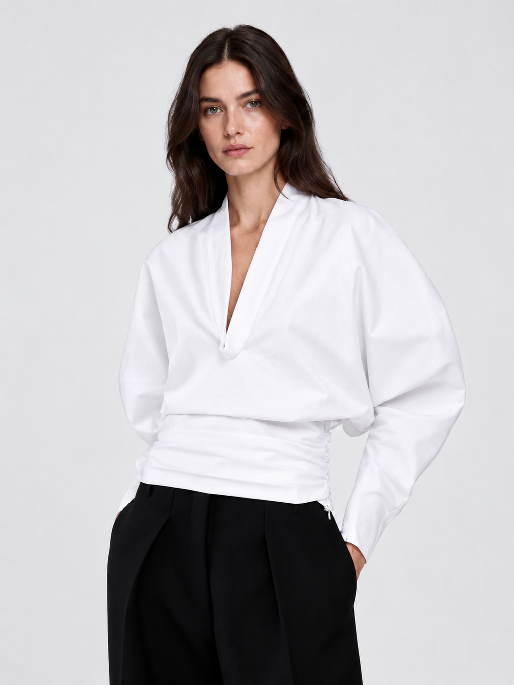 Ruched Waist Blouse