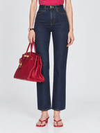 High Waist Straight Leg Denim Jeans