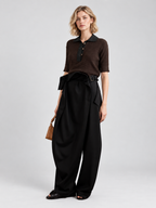 Belted Wide Leg Pants