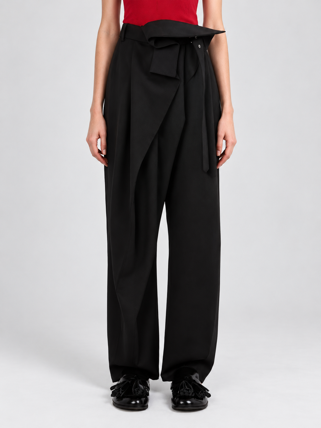 Belted Wide Leg Pants
