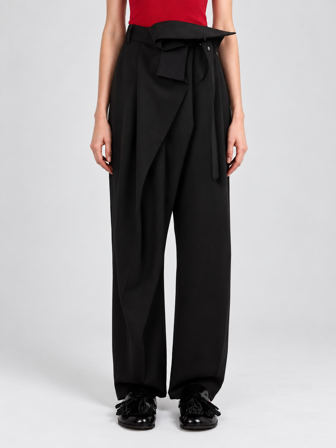 Belted Wide Leg Pants